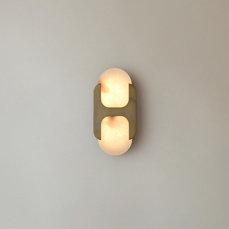 Lylaearis Alabaster Vägglampa - 25,5cm Svart