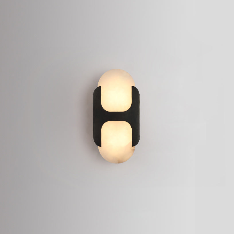 Lylaearis Alabaster Vägglampa - 50cm Mässing