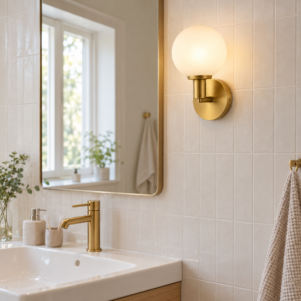 Jasmira Glob Badrumslampa i hemmiljö – SWEDOMY