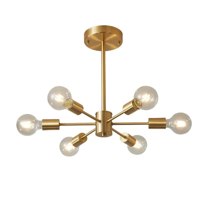 Blikuvo Mässing Sputnik-lampa