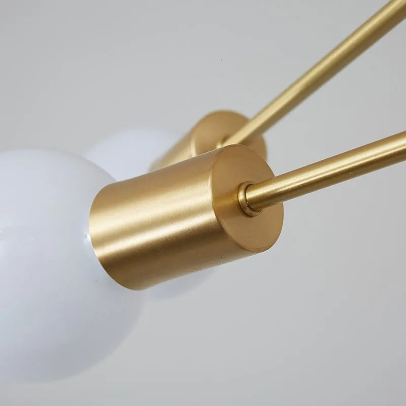 Blikuvo Mässing Sputnik-lampa