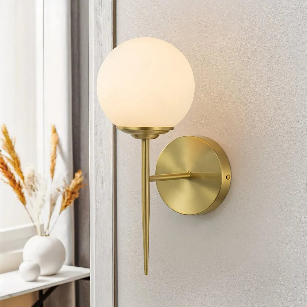 Aether Glasglob Vägglampa