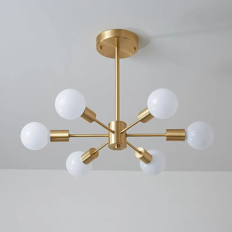 Blikuvo Mässing Sputnik-lampa
