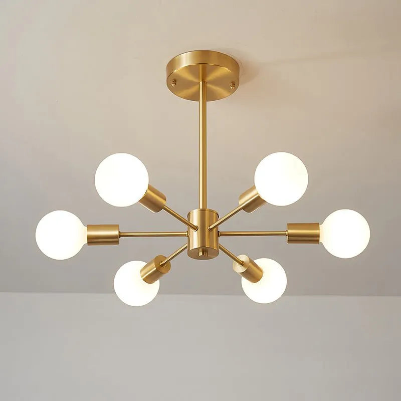 Blikuvo Mässing Sputnik-lampa